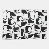 悪猫が物 キッチンタオル (横)