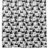 悪猫が物 シャワーカーテン (正面)