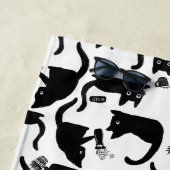 悪猫が物 ビーチタオル (インサイチュ)