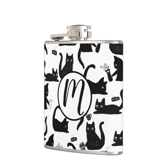 悪猫が物 フラスク (左)