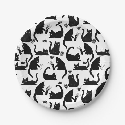 悪猫が物 ペーパープレート (正面)