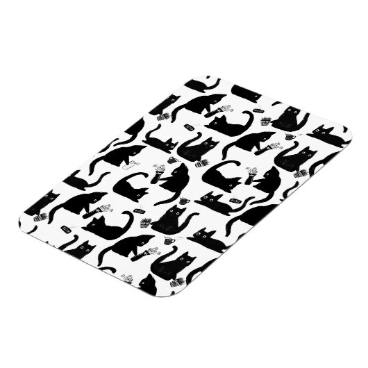 悪猫が物 マグネット (左側)