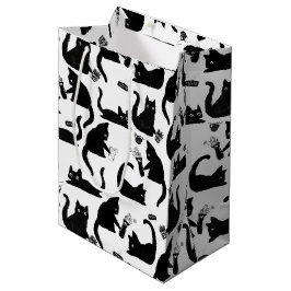 悪猫が物 ミディアムペーパーバッグ