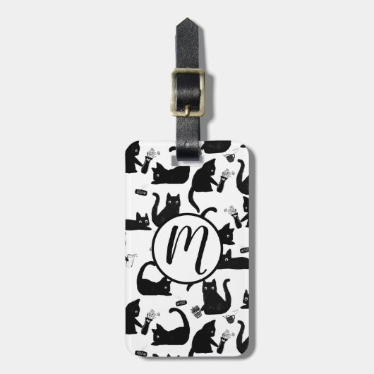 悪猫が物 ラゲッジタグ (正面縦)