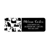 悪猫が物 ラベル (正面)