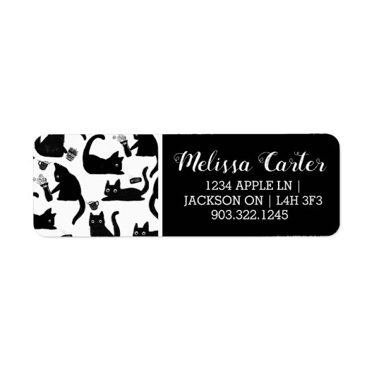 悪猫が物 ラベル (正面)