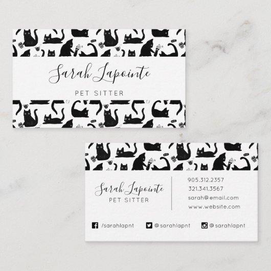 悪猫が物 名刺 (正面/裏面)