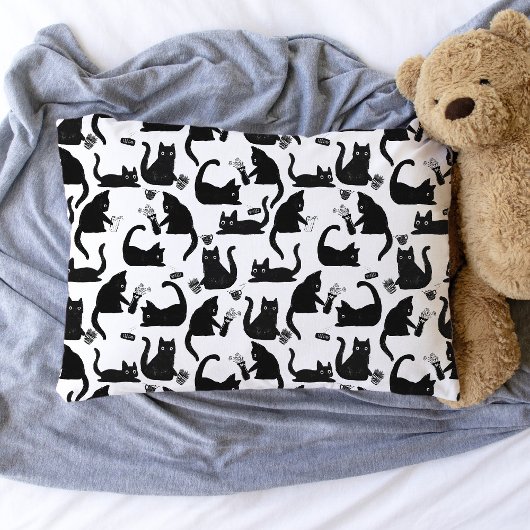 悪猫が物 枕カバー