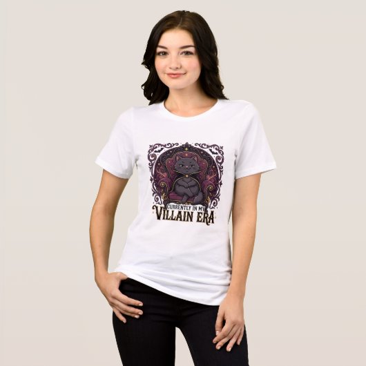 悪猫の時代に突入 トライブレンドＴシャツ (正面全面)