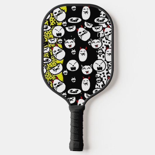 悪猫の漬物ボールパドル ピックルボールラケット (裏面)