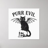 悪猫を買う キャンバスプリント (正面)
