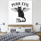 悪猫を買う キャンバスプリント (インサイチュ (寝室))