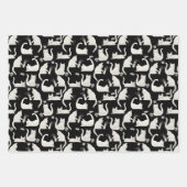 悪猫用ノッキング物パターン ラッピングペーパーシート (正面3)