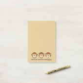 悪猿を聞かないで下さい ポストイット (デスク上)