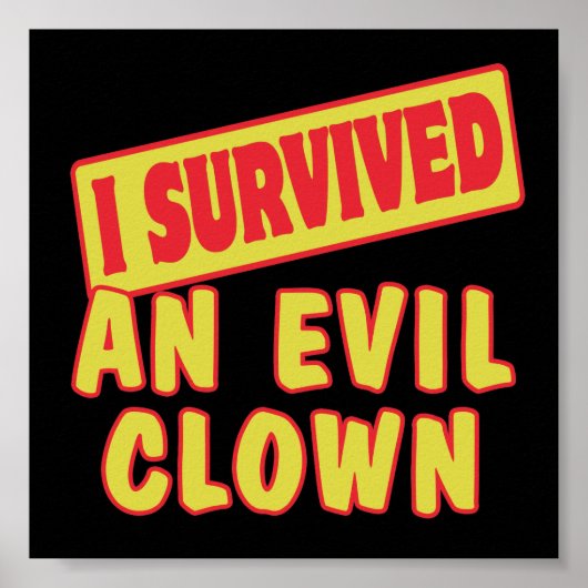 悪生き延びのピエロ ポスター (正面)