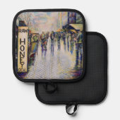 悪生まれい兆候の下で 鍋敷き (正面/裏面)