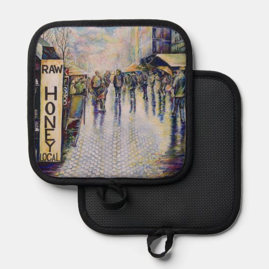 悪生まれい兆候の下で 鍋敷き (正面/裏面)