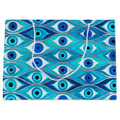 悪眼の保護パターン ラージペーパーバッグ (正面)