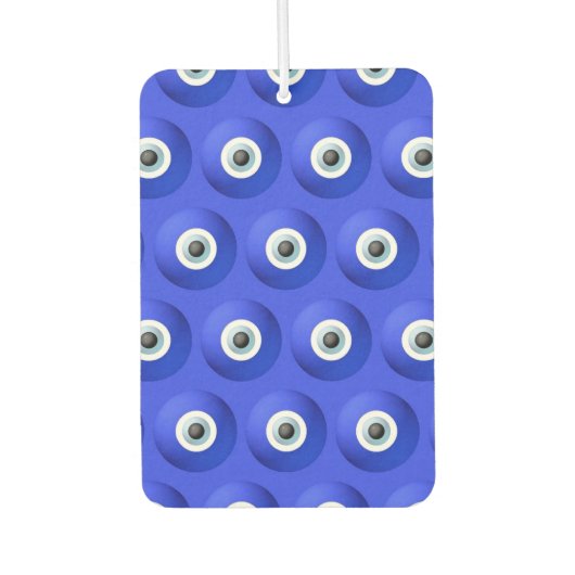 悪眼チャームに対する幸運 カーエアーフレッシュナー (正面)