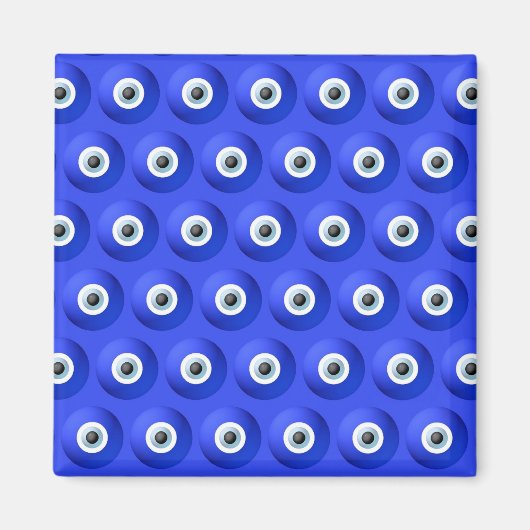 悪眼チャームに対する幸運 マグネット (正面)