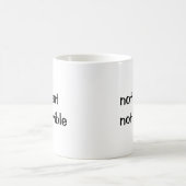 悪素晴らしくない コーヒーマグカップ (中央)