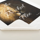 悪者は箴言28:1を逃れる シェルパブランケット (3/4)