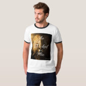 悪者は箴言28:1 KJVメンズリンガーを逃れる Tシャツ (正面フル)