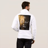 悪者は逃げる箴言28:1 KJVフルジップメンズ パーカ (裏面フル)