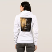 悪者は逃げる箴言28:1 KJVフルジップ女性の女 パーカ (裏面フル)