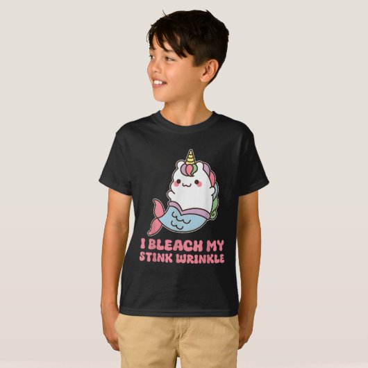 悪臭でしわを出す Tシャツ (正面フル)