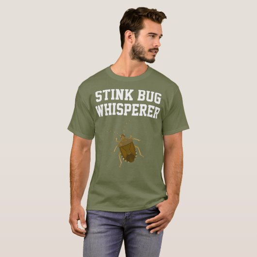 悪臭の虫Entomology stink bug Tシャツ (正面フル)