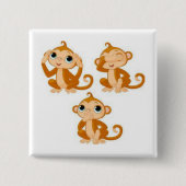 悪話を見ない 缶バッジ (正面)