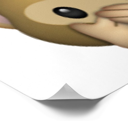 悪話猿なし – Emoji ポスター (角)