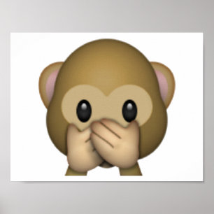 悪話猿なし – Emoji ポスター