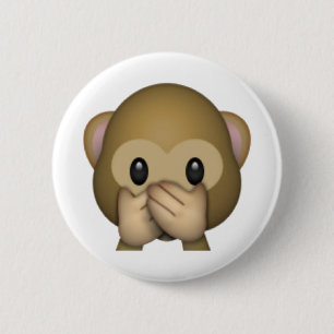 悪話猿なし – Emoji 缶バッジ