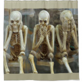 悪話骸骨シャワーカーテン シャワーカーテン (正面)