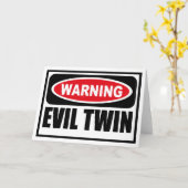 『悪警告の双子のグリーティングカード』 カード (黄色い花)