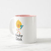 悪賢いひよこのマグ ツートーンマグカップ (正面左)