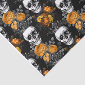 悪賢いティッシュペーパーのスカルの王冠のバラ 薄葉紙 (詳細)