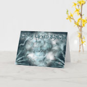 悪賢いハロウィンの挨拶状 カード (黄色い花)