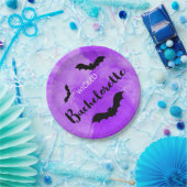 悪賢いバチェロレッテの黒のこうもりWitchy ペーパープレート (パーティー)