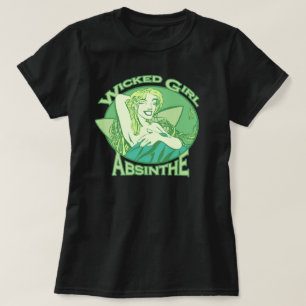 悪賢い女の子のアブサン Tシャツ