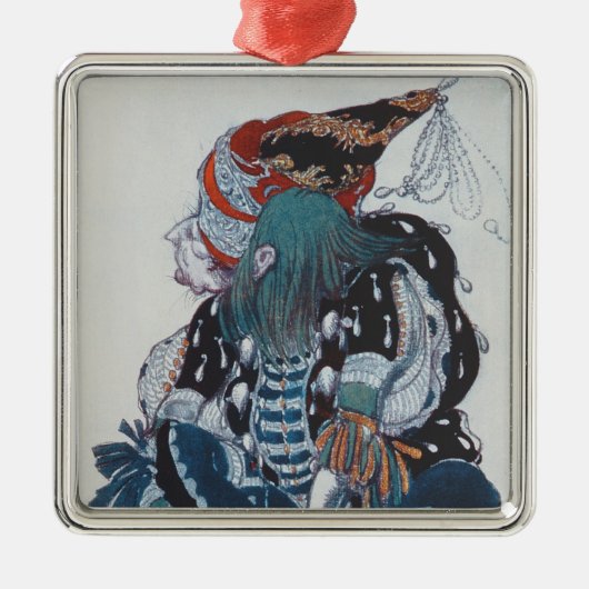 悪賢い妖精のPageboyのためのデザインを着せて下さい メタルオーナメント (正面)