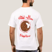 悪賢い月の太字 Tシャツ (裏面)