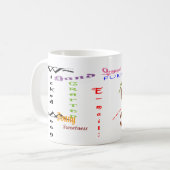 悪賢い月の素晴らしいコップ コーヒーマグカップ (正面左)