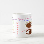 悪賢い月の素晴らしいコップ コーヒーマグカップ (中央)