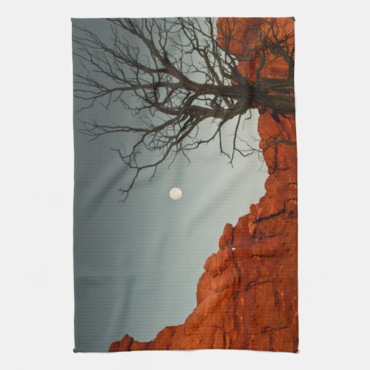 悪賢い月 キッチンタオル (縦)