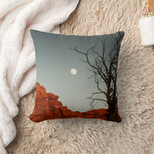 悪賢い月 クッション (ブランケット)