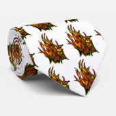 悪賢い炎のタイ ネクタイ (ロール)