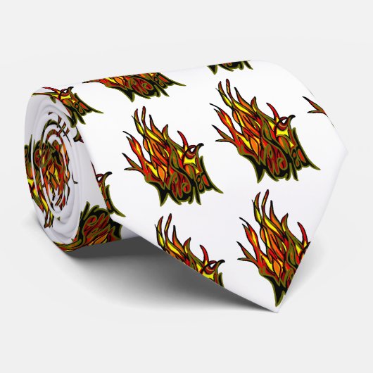 悪賢い炎のタイ ネクタイ (ロール)